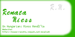 renata miess business card